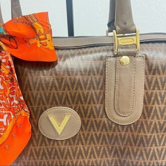 Mario Valentino Brown Satchel Bag - Picture 2 of 16